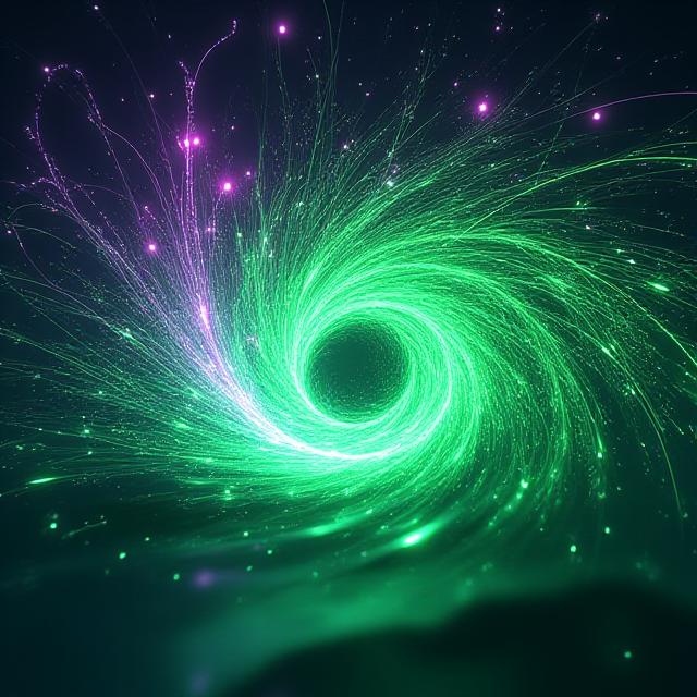 Abstract representation of data streams swirling like a nautical whirlpool